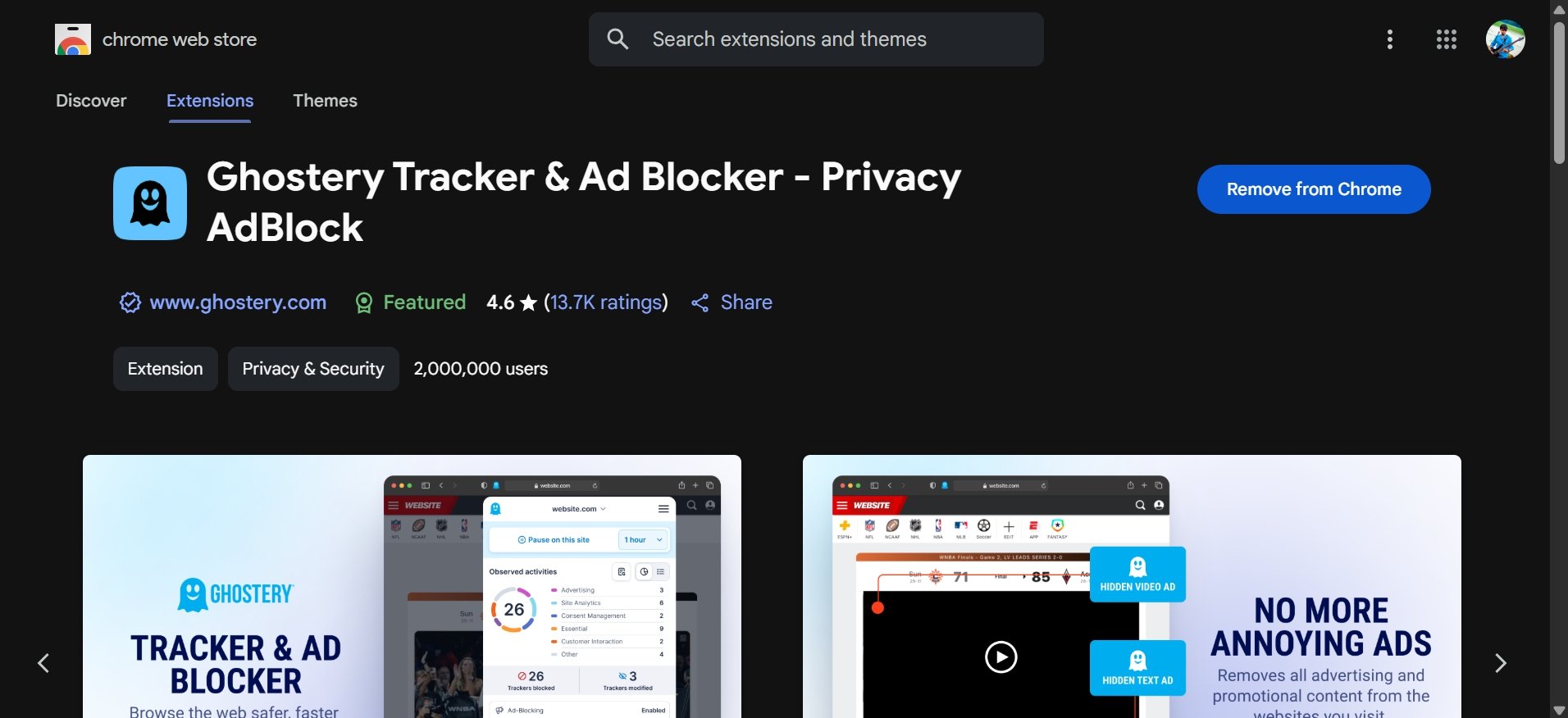 download ghostery ad blocker for Chrome