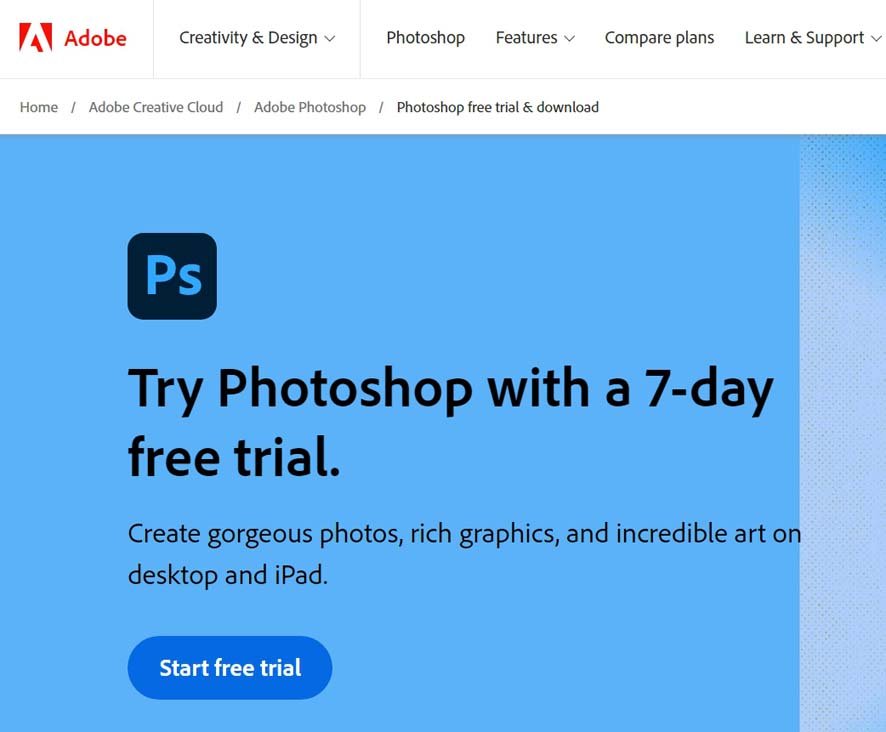 download latest Adobe Photoshop app