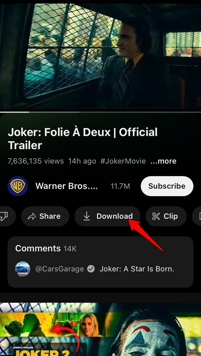download video on phone with YouTube premium