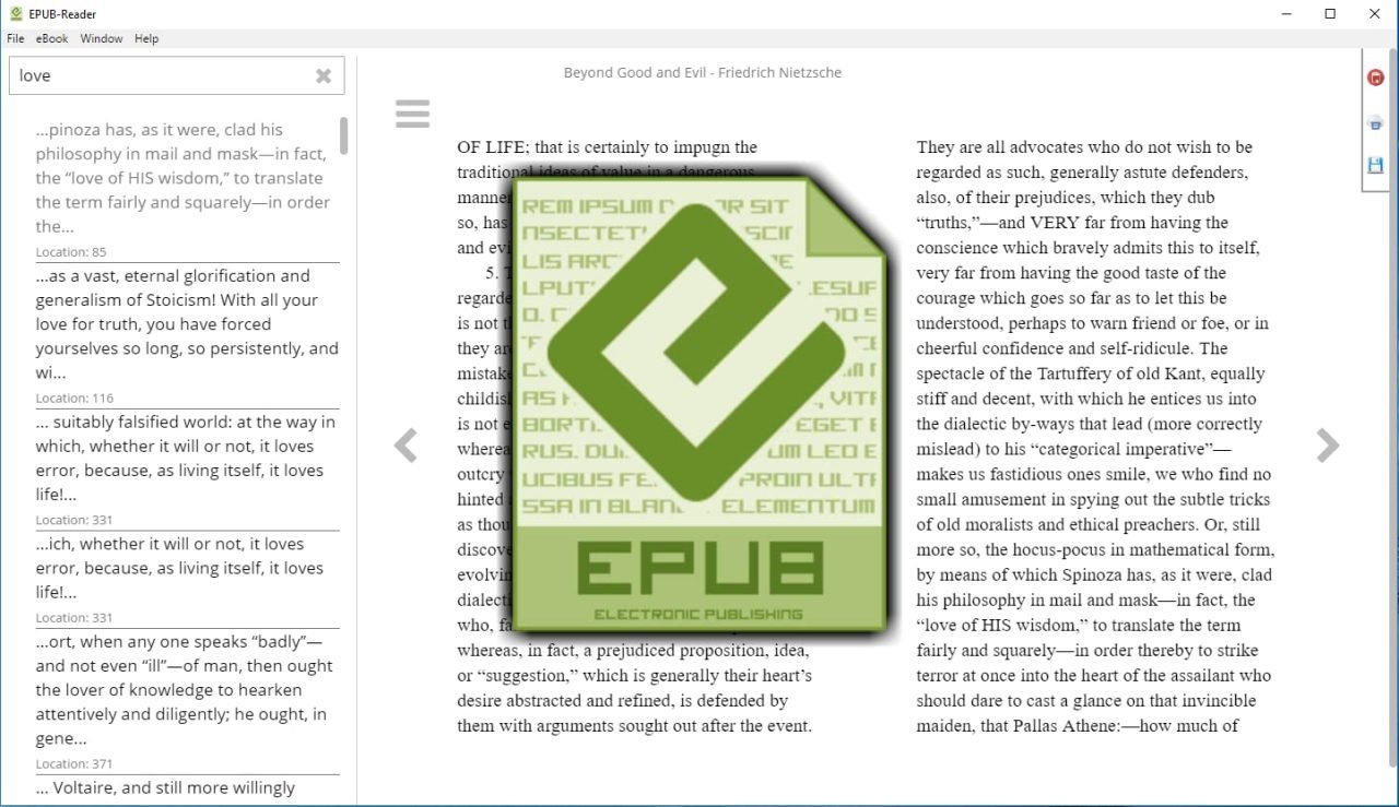 epub app for windows
