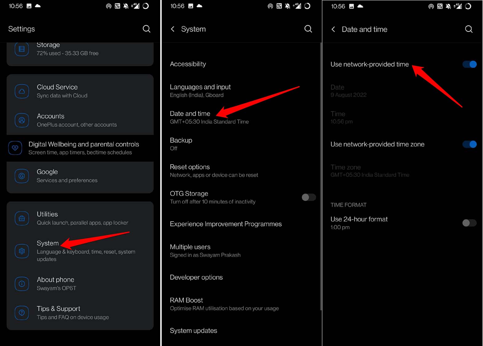 Enable automatic time on your Android device