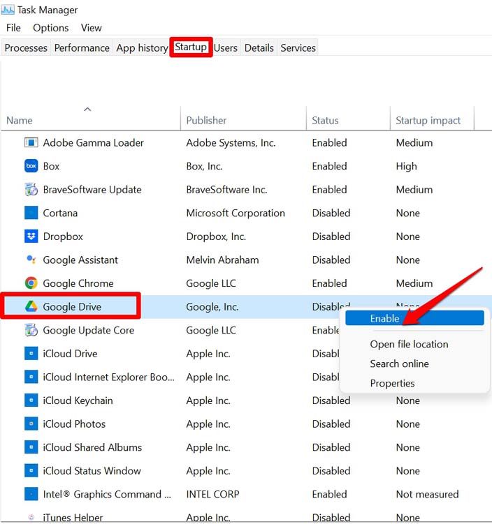 enable background permission for apps through task manager Windows