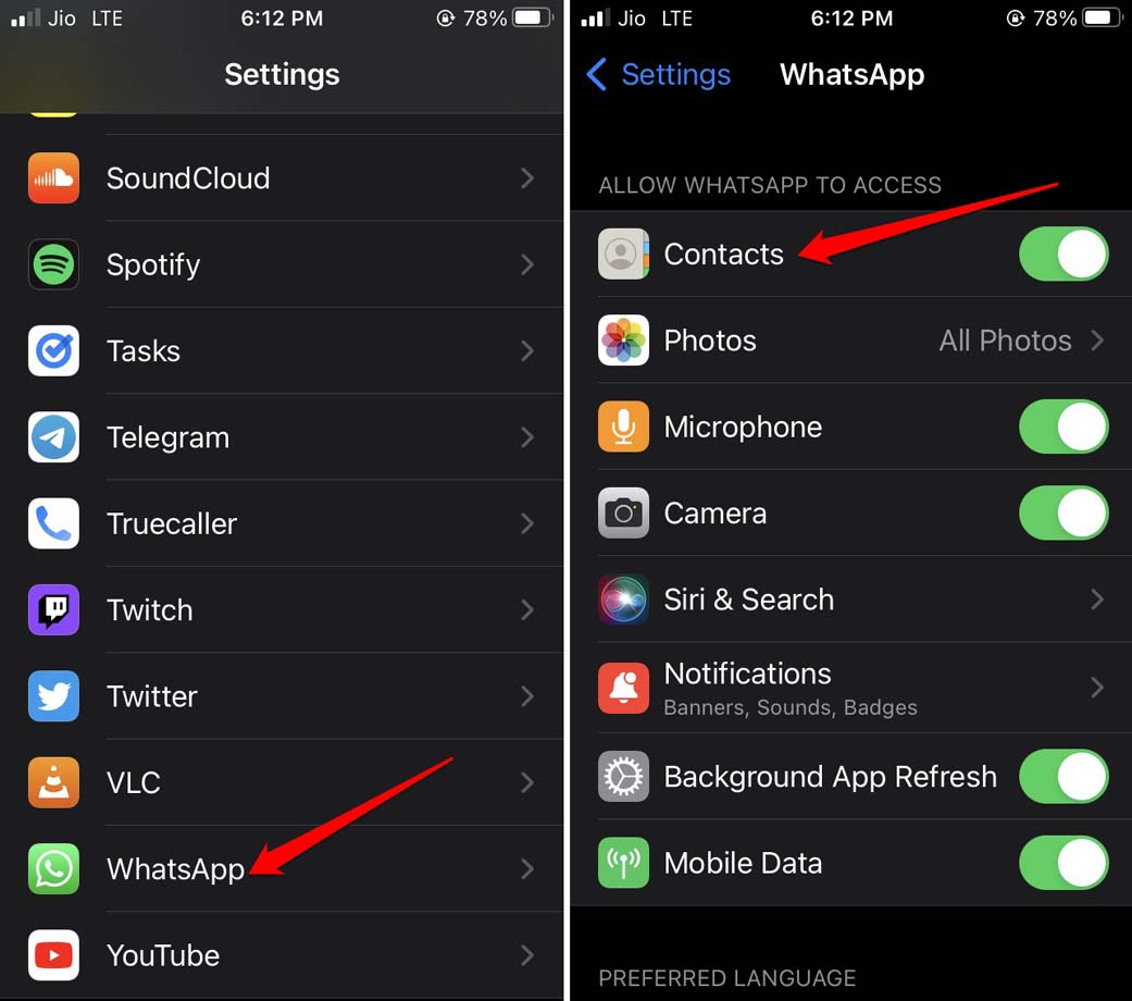 WhatsApp Profile DP Not Showing on iPhone  6 Ways to Fix - 97