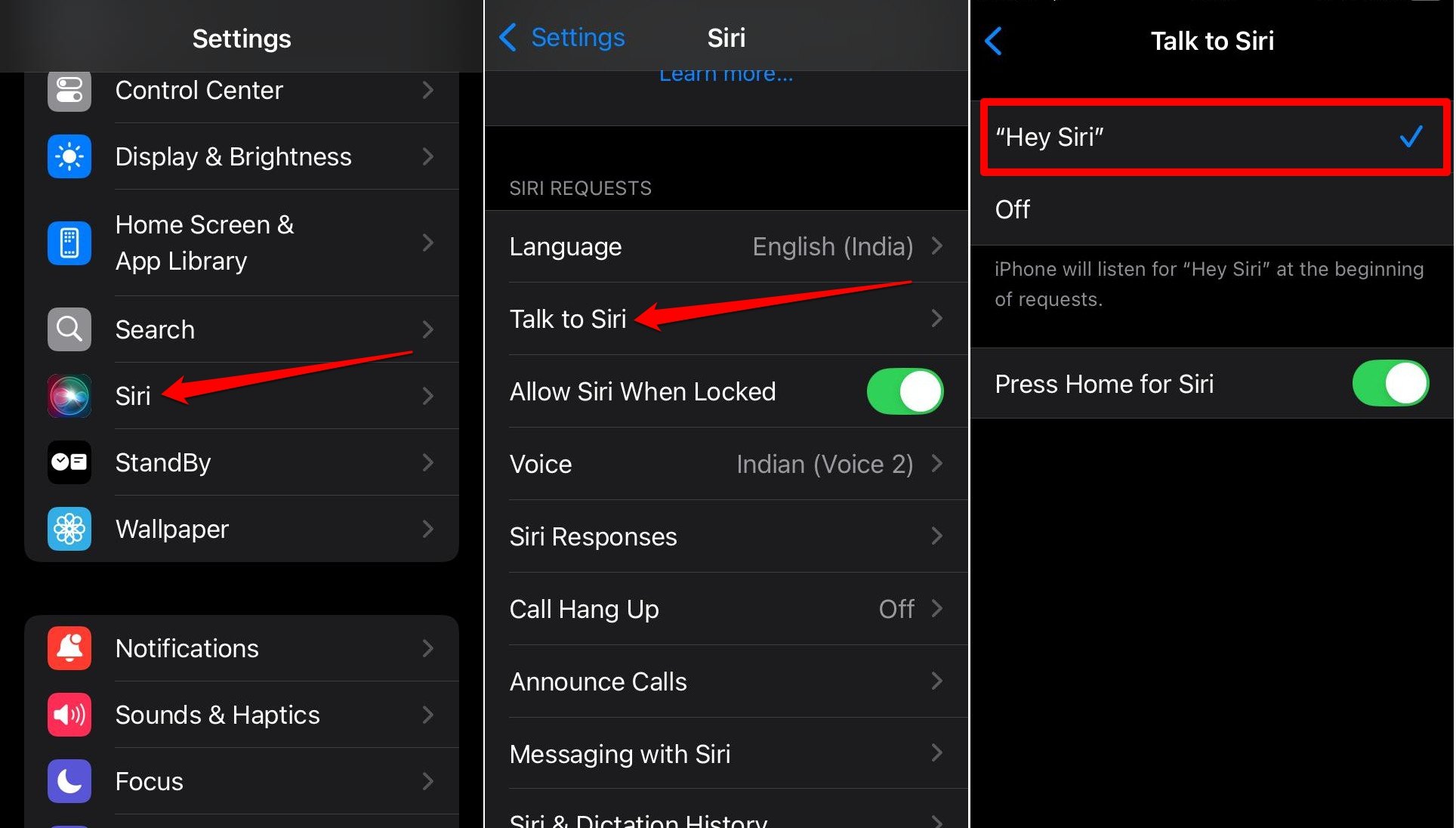 enable hey siri on iPhone in iOS 18