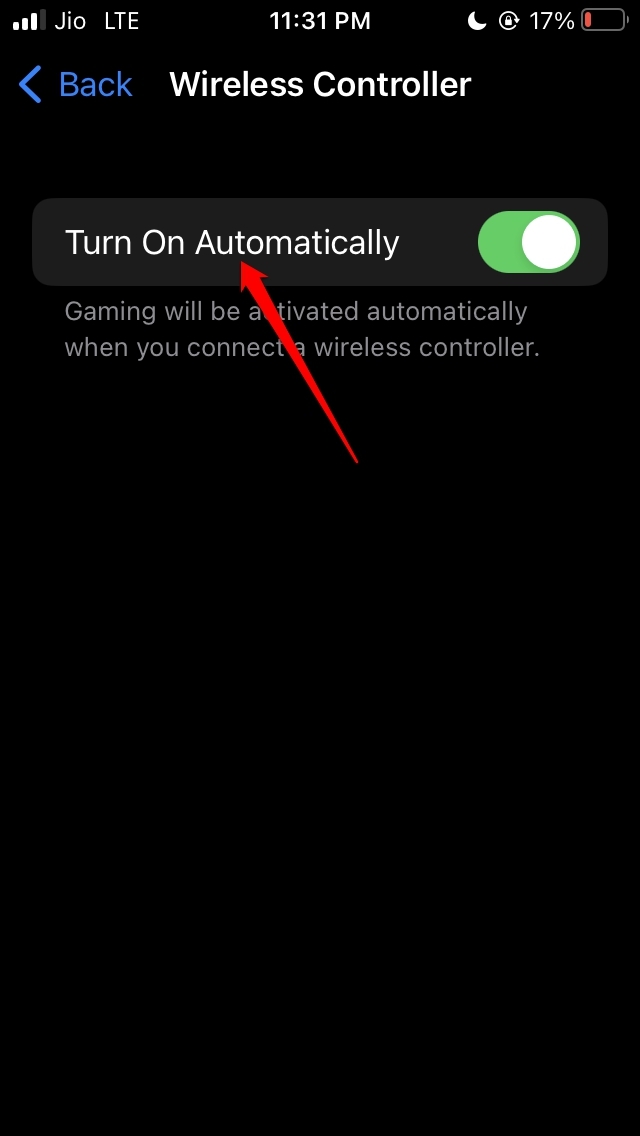 enable wireless control automatically