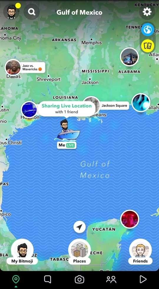Share Fake Location on Snapchat
