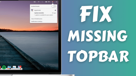 fix missing topbar in Elementary OS