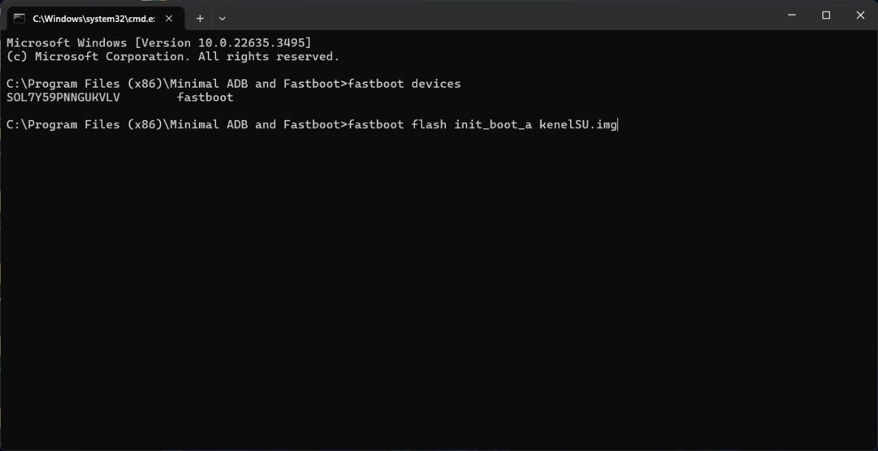 flash kernel su boot img via fastboot