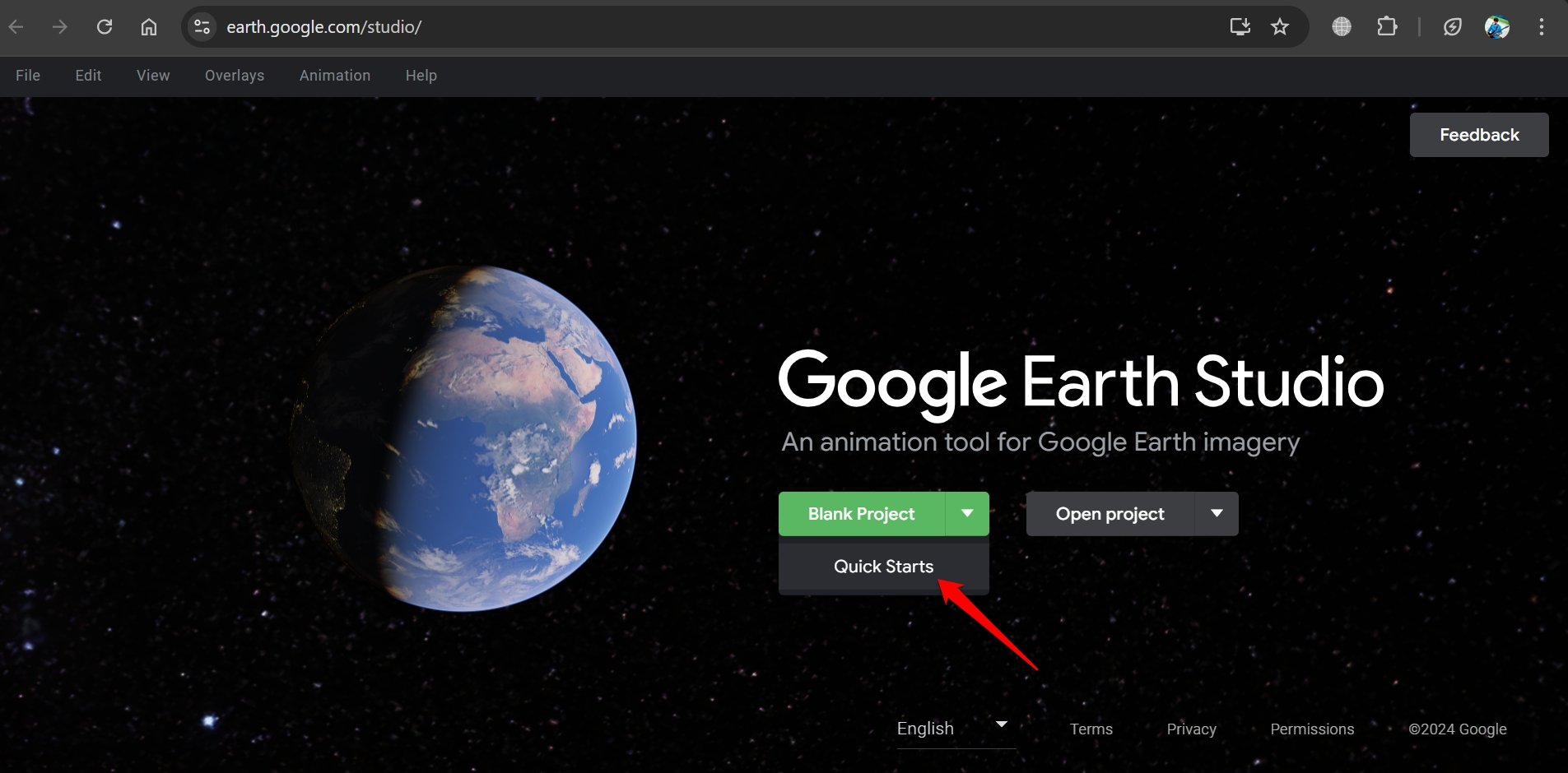 google earth studio quick start