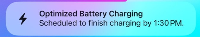 how optimized battery charging works in iPhone