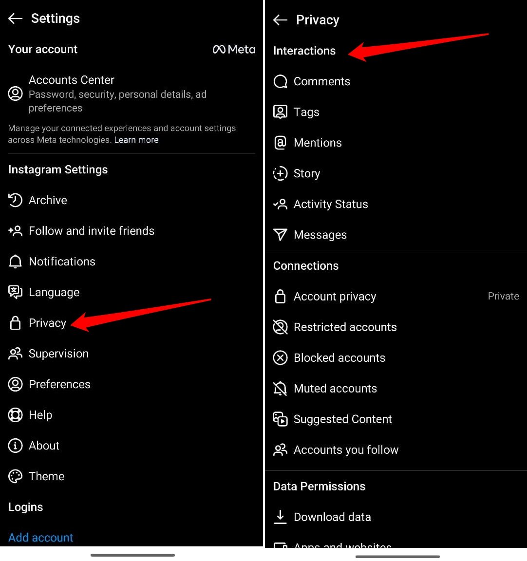 how to check activity log in Instagram lite