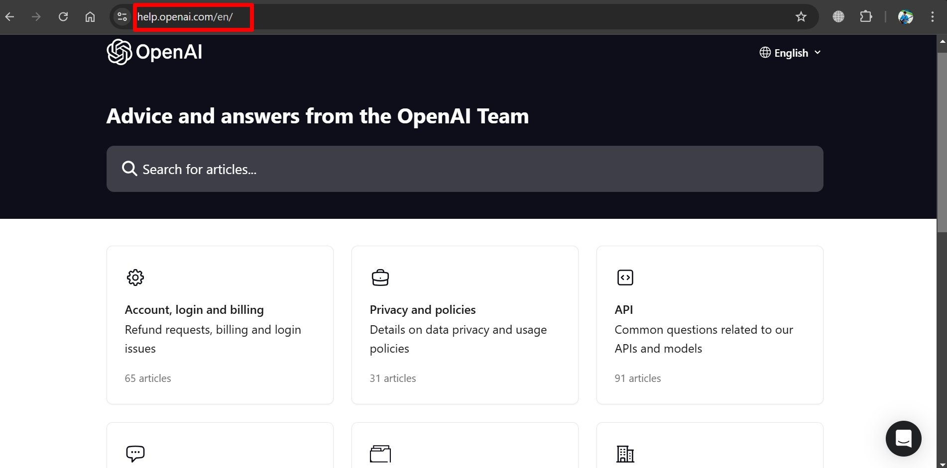 how to contact OpenAI support