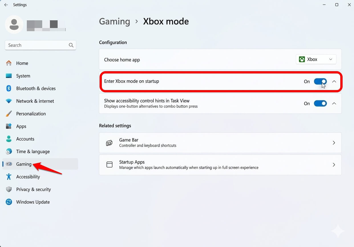 how to enable Xbox Mode on Windows 11