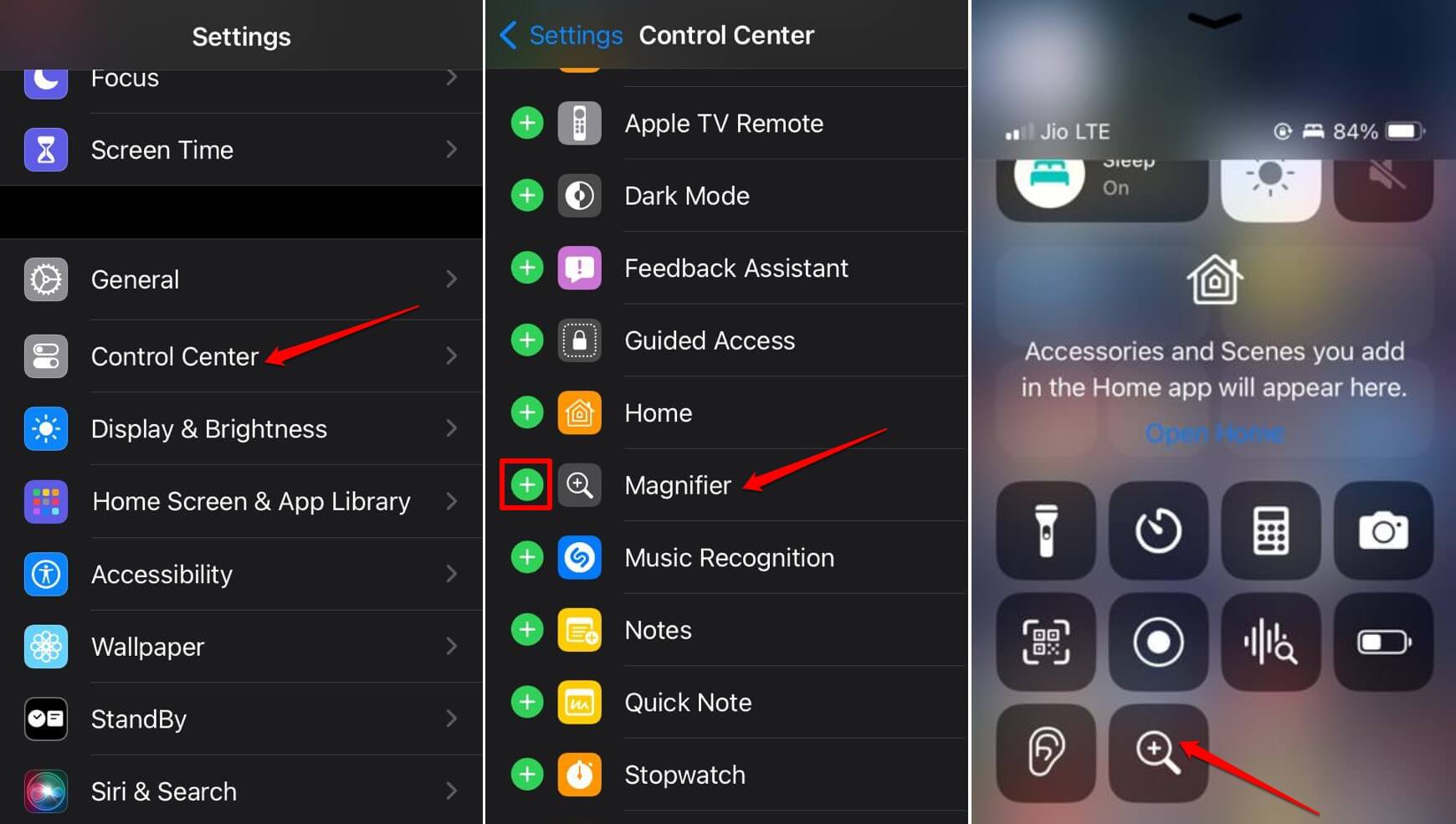 how to enable and access Magnifier on iPhone