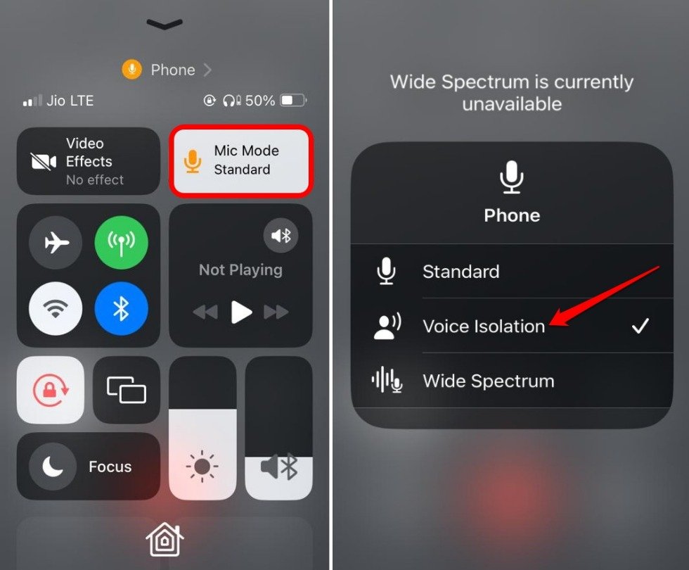 how to enable voice isolation on iPhone