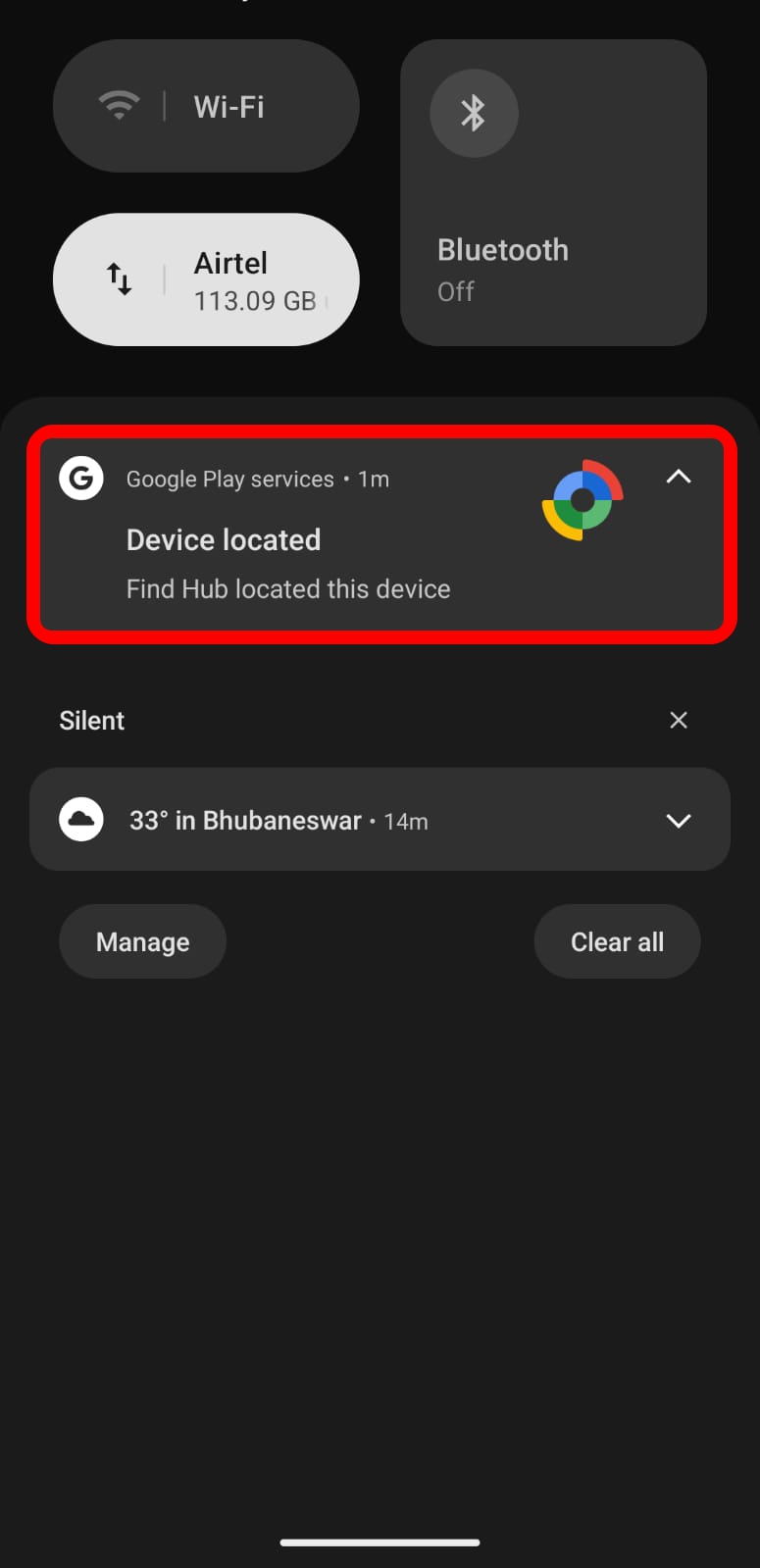 how to find my lost android device
