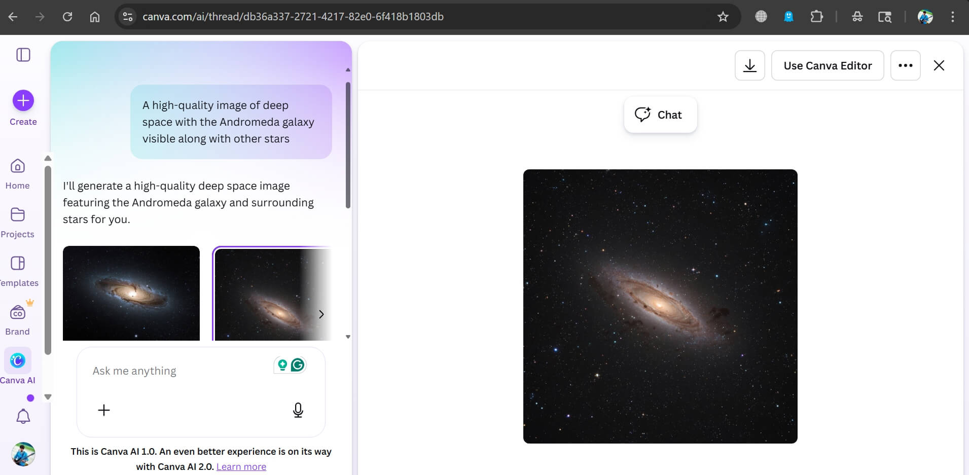how to generate image using Canva AI