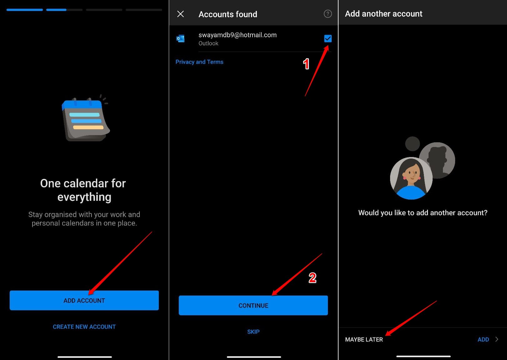 how to login to hotmail account from phone