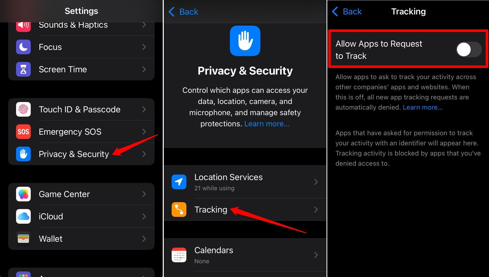 how to stop apps from tracking on iPhone