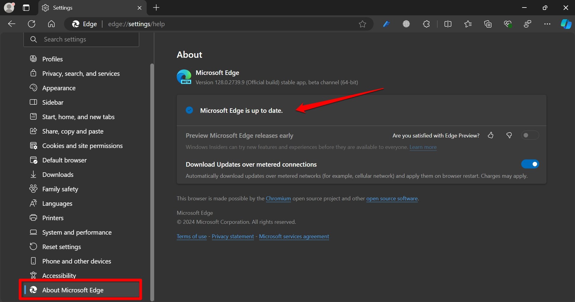 how to update Microsoft Edge