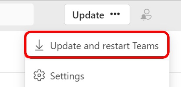 how to update Microsoft Teams