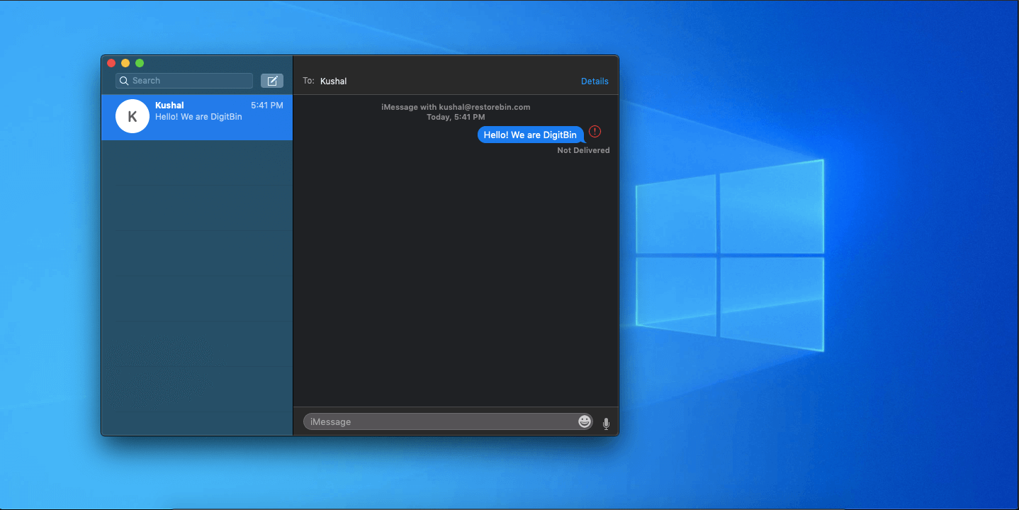 mac os emulator for windows imessage