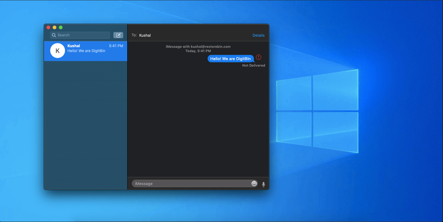 iMessage for Windows 11