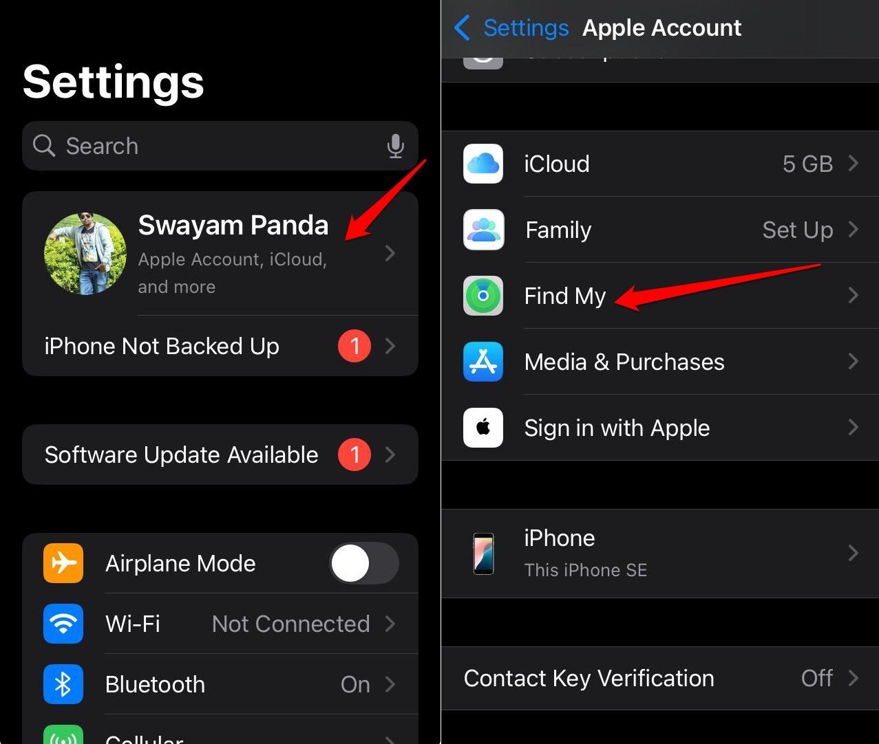 iOS Find My iPhone