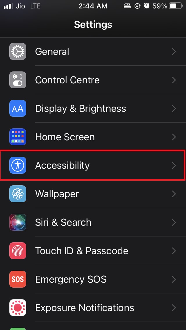 iOS accessibility