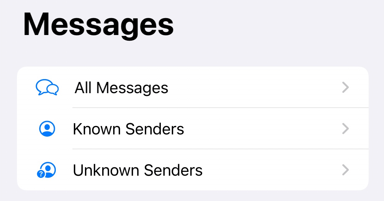 different types of messages on your iphone