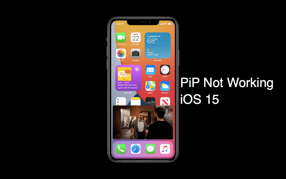 iOS 15 Picture in Picture Mode Not Working Fix