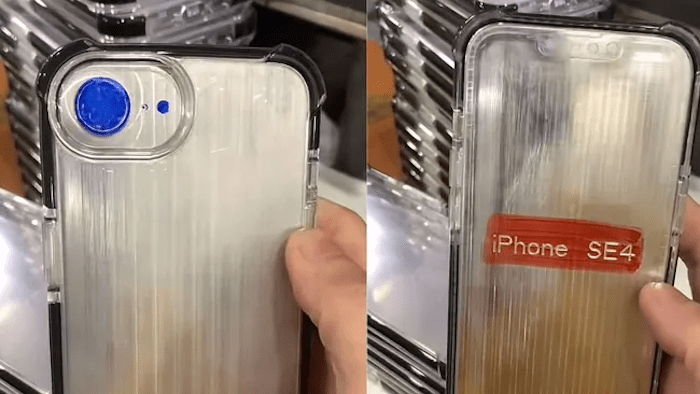 Images of an iPhone SE 4 case leaked on X (formerly Twitter) (Image credit: @MajinBuOfficial via X/Twitter)