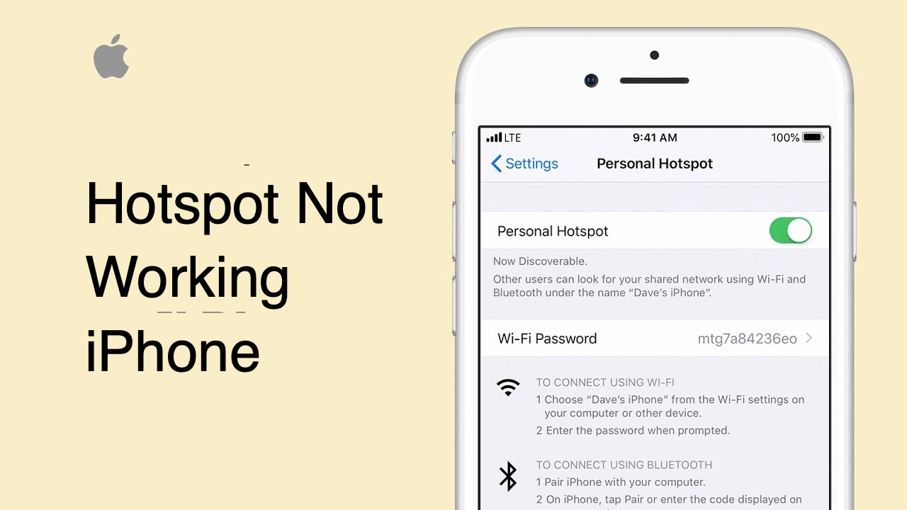 iPhone Hotspot Not Working