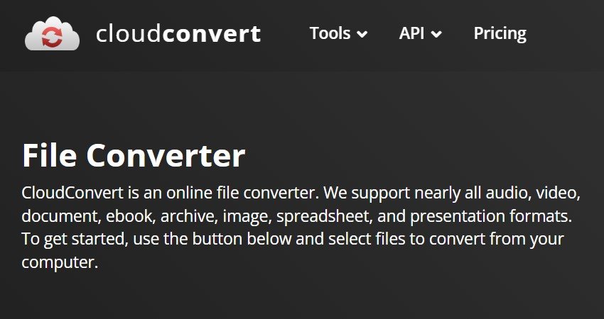 CloudConvert file converter