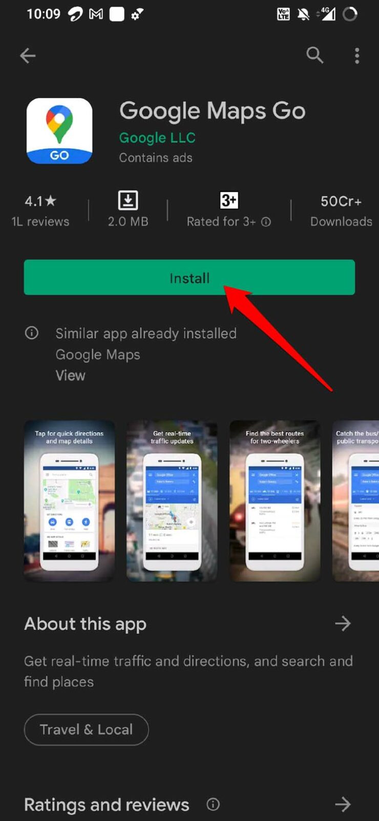 Install Google Maps Go 740x1603 
