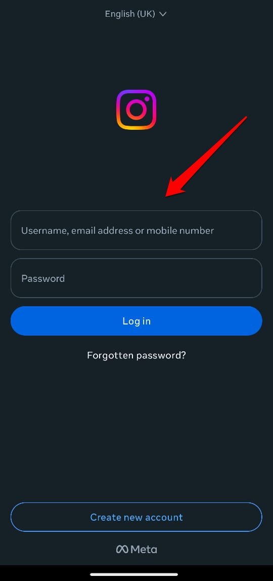 launch Instagram app