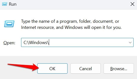 запустить каталог Windows
