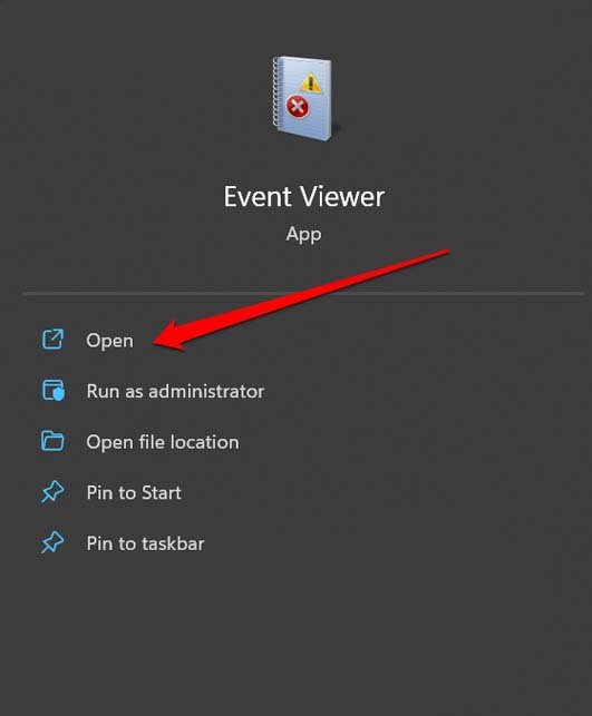 launch event viewer app