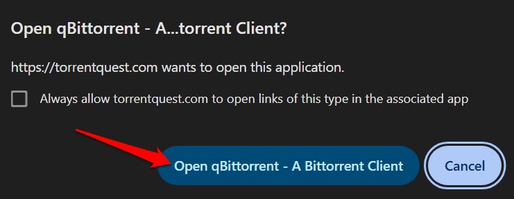 launch torrent file on torrent client