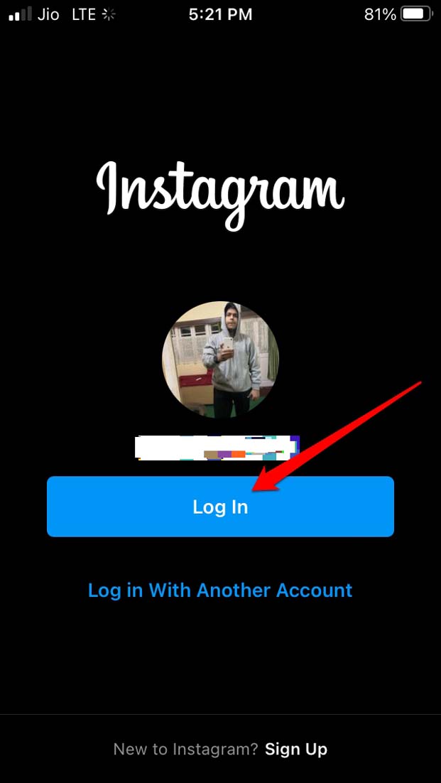 login to instagram