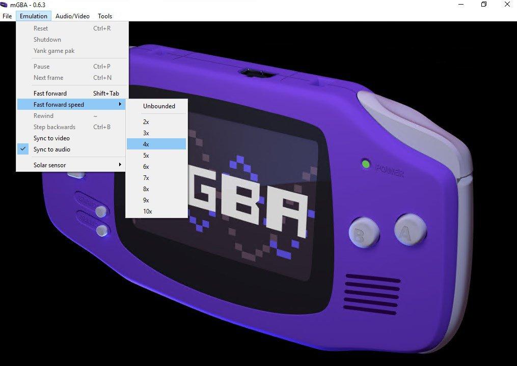 gba emulator mac with speed up