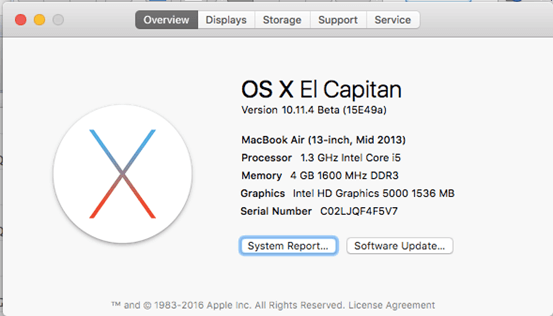 MAC Software Update