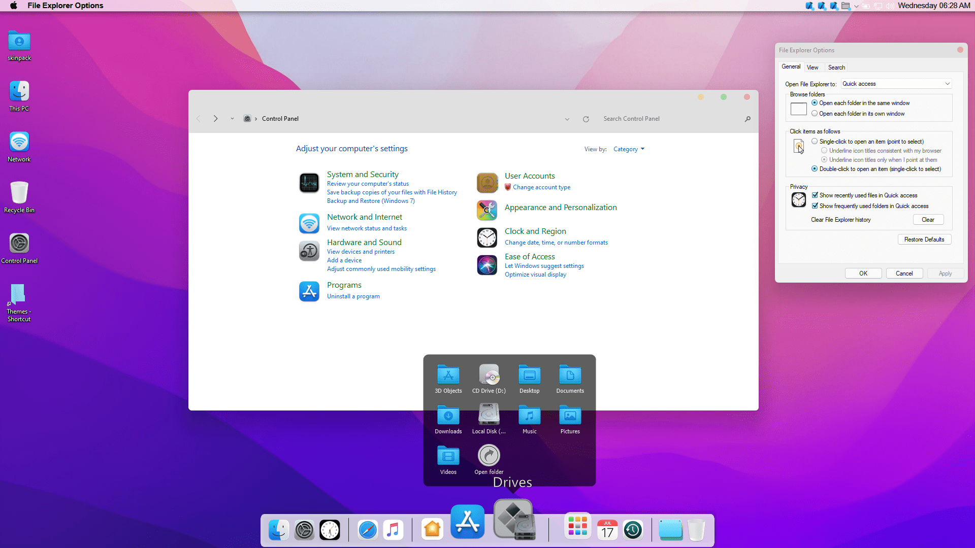 themes that make windows look like mac