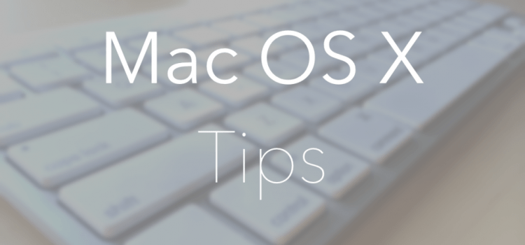 macOS Tips tricks