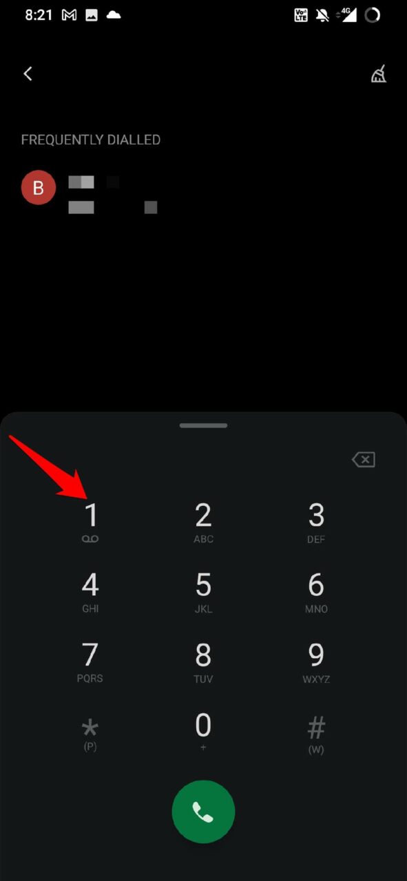 manually check voicemail on Android