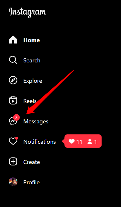 Tap on the Message icon.