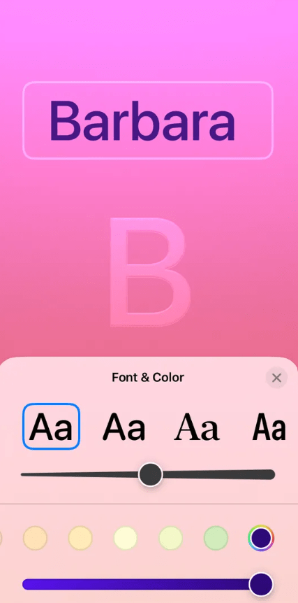 Type some text, add any font style, color, thickness, etc.