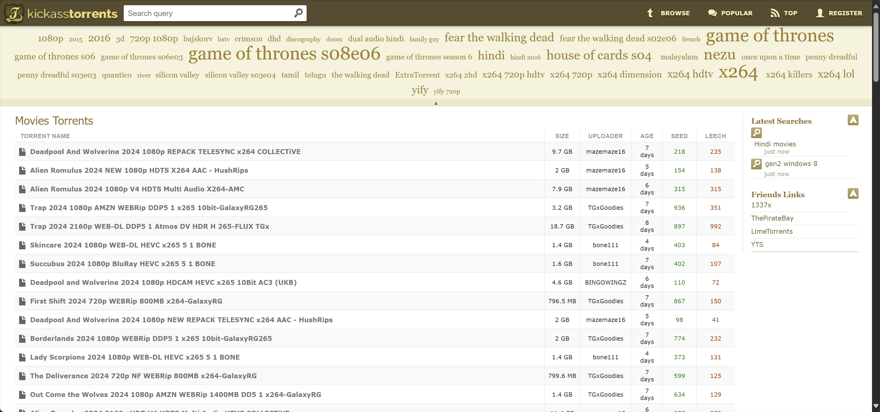 KickAss Torrent Proxy