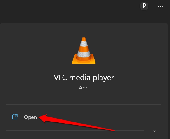 open VLC on Windows
