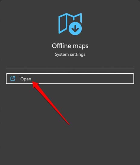 open offline maps Windows 11